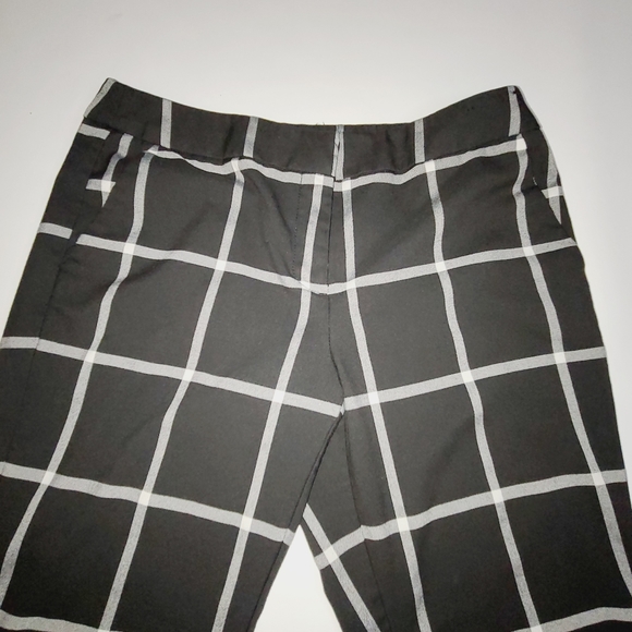 New york & company stretch plaid ankle pants - Picture 2 of 7
